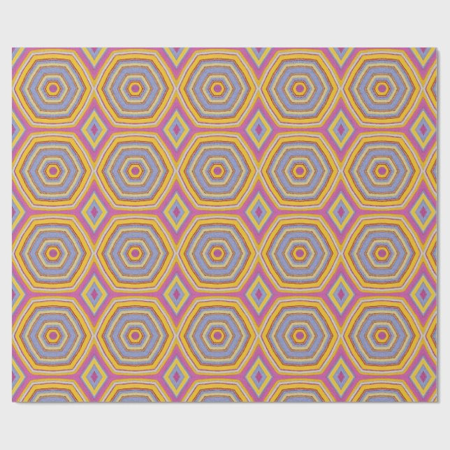 Solprisma Geometriskt Presentpapper (Platt)