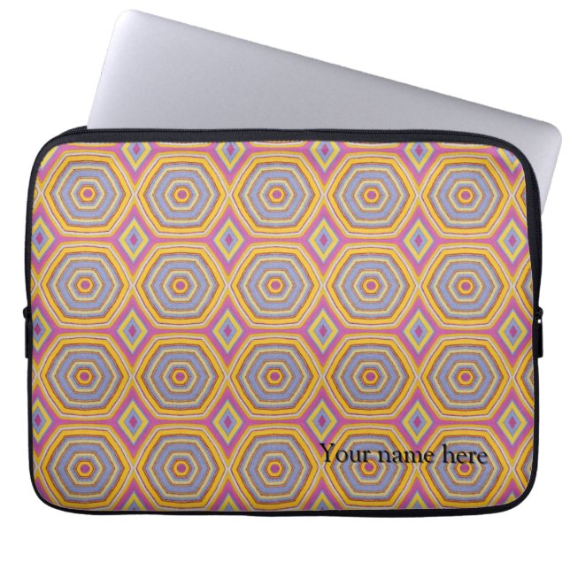 Solprisma Geometriskt Presentpapper Laptop Fodral (Framsidan)