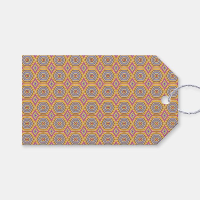 Solprisma Geometriskt Presentpapper Presentetikett (Framsidan (Horisontell))
