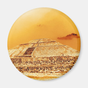 Solpyramiden Mexico Magnet