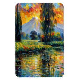 Solreflektion Vibrant liggande intryck Magnet