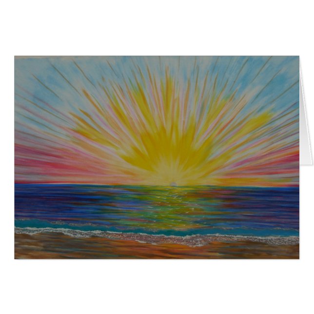 Solreflektioner Hälsningskort (Framsidan Horizontal)