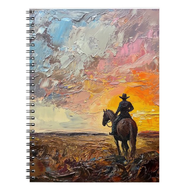 Solreflexer Cowboyanteckningsbok Anteckningsbok (Framsidan)