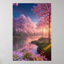 Solreflexer på en Blommar av körsbär