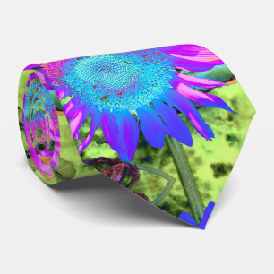 Solrofoto med blå rosa-funky slips