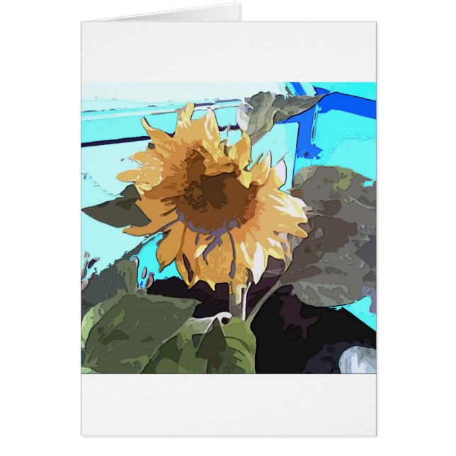 Solros 14 hälsningskort (Framsidan)