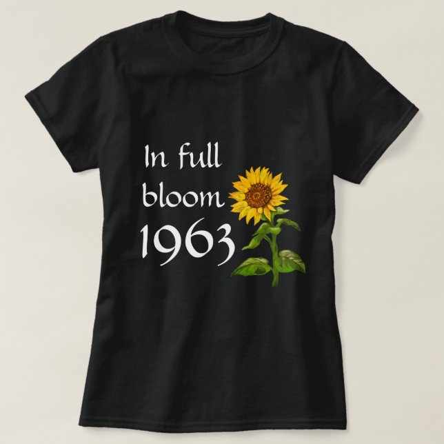 Solros 1963 t shirt (Design framsida)