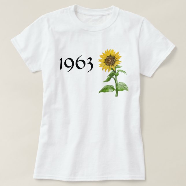 Solros 1963 t shirt (Design framsida)