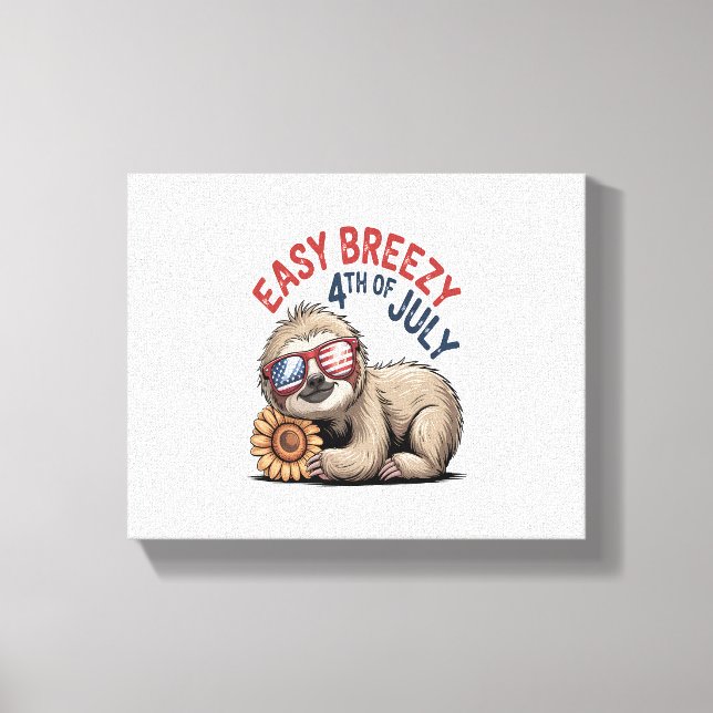 Solros 4:e juli canvastryck (Framsida)