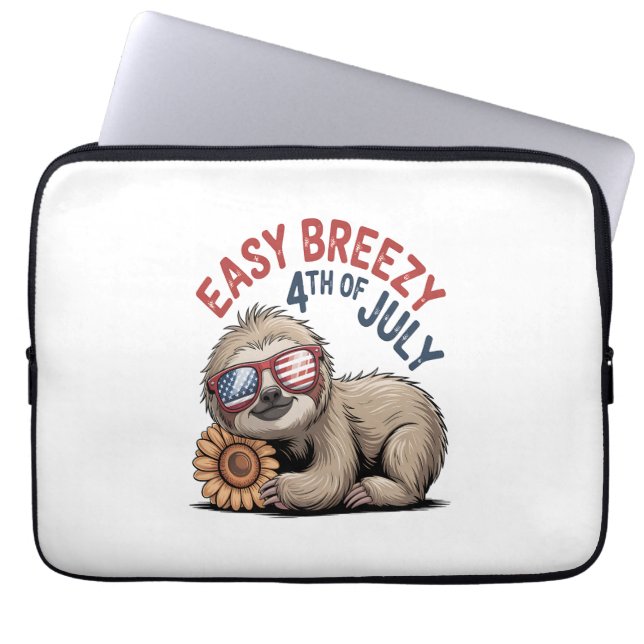 Solros 4:e juli laptop fodral (Framsidan)