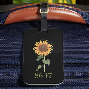 Solros 8647 86 47 Subtle Anti Trump Blommigt Boho Bagagebricka
