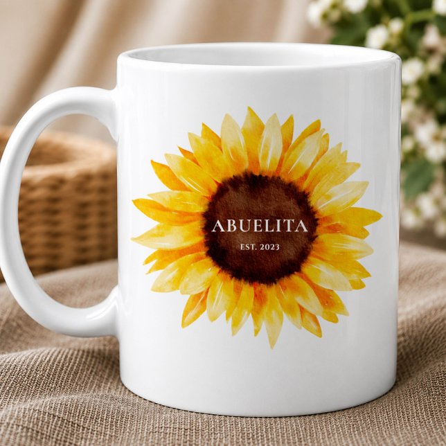 Solros Abuelita-mugg | Mormorspresent Kaffemugg (Skapare uppladdad)