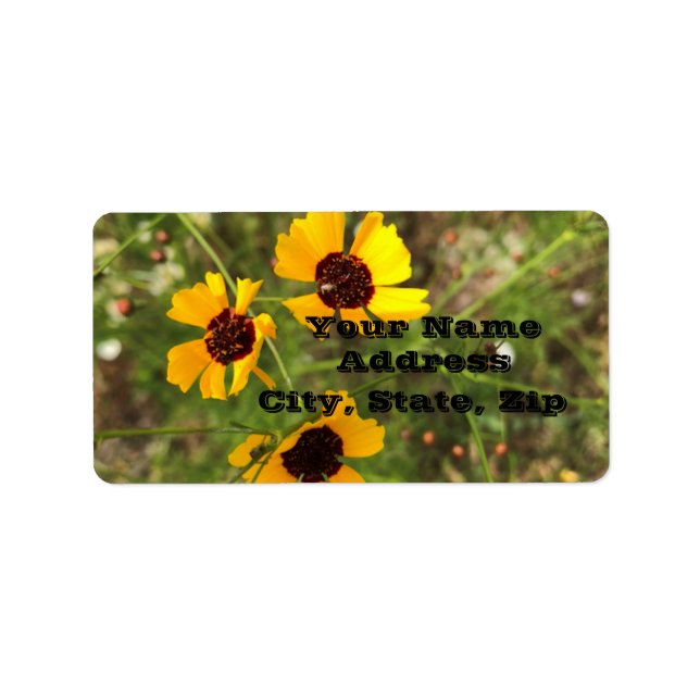 Solros Adressetikett (Framsidan)