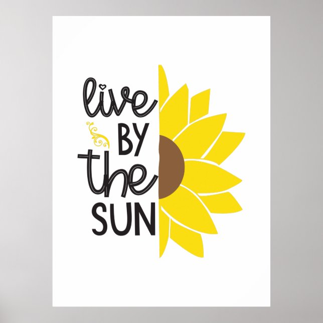 Solros Älskare | Levande i Sol Poster (Framsidan)