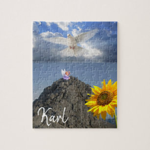 Solros Angel White Dove Puzzles Pussel