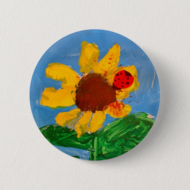 Solros "Art by Kids" Knapp (Framsida)