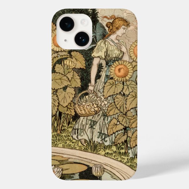 Solros Art nouveau Garden Grasset Woman (Baksida)