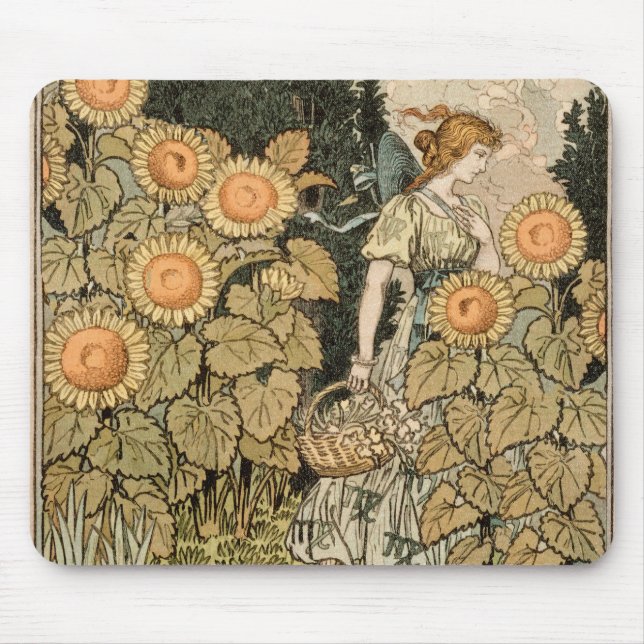 Solros Art nouveau Garden Grasset Woman Musmatta (Framsidan)