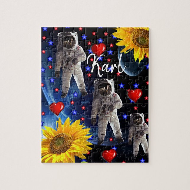 Solros Astronaut Puzzles Pussel (Vertikal)