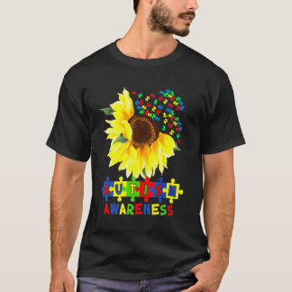 Solros Autism Puzzle Biet Coola Awareness S T Shirt