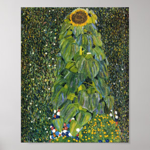 Solros av Gustav Klimt Poster