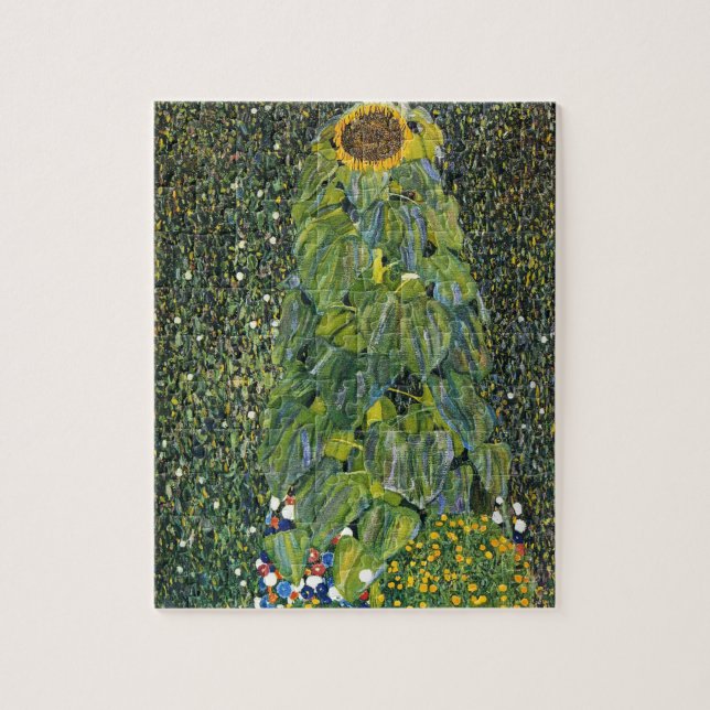 Solros av Gustav Klimt Pussel (Vertikal)