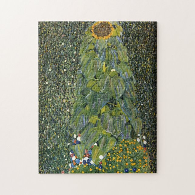 Solros av Gustav Klimt Pussel (Vertikal)