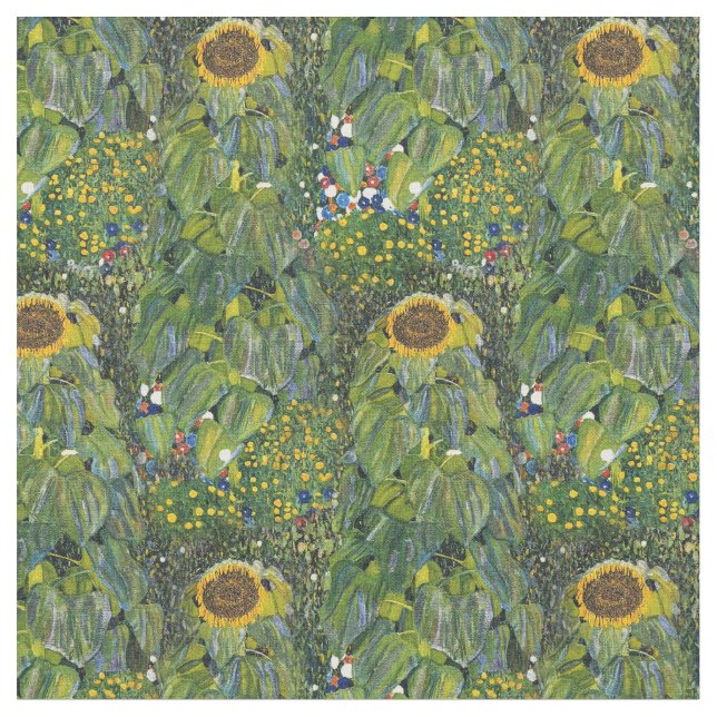 Solros av Gustav Klimt Tyg (Närbild)