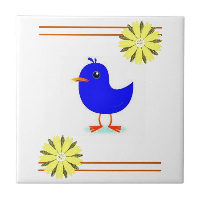 Solros av keramiskt plattor kakelplatta (Framsidan)