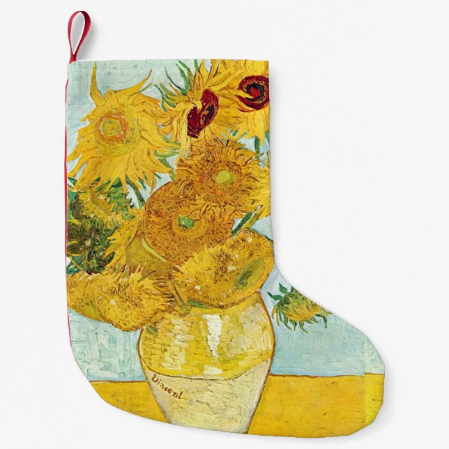 solros av Vincent Van Gogh, post impressionist p Liten Julstrumpa (Framsidan)