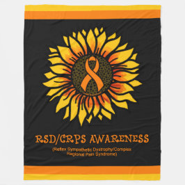 Solros/Awareness...RSD/CRPS Fleecefilt
