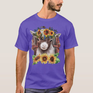 Solros Baby Goat Farmlife Cute Farm Animal T Shirt