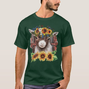 Solros Baby Goat Farmlife Cute Farm Animal T Shirt