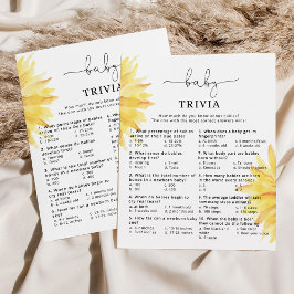Solros Baby trivia babyduschspel