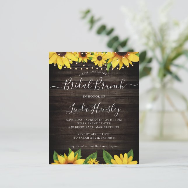 Solros Barn Wood String Ljus Möhippa Brunch (Stående Fram)