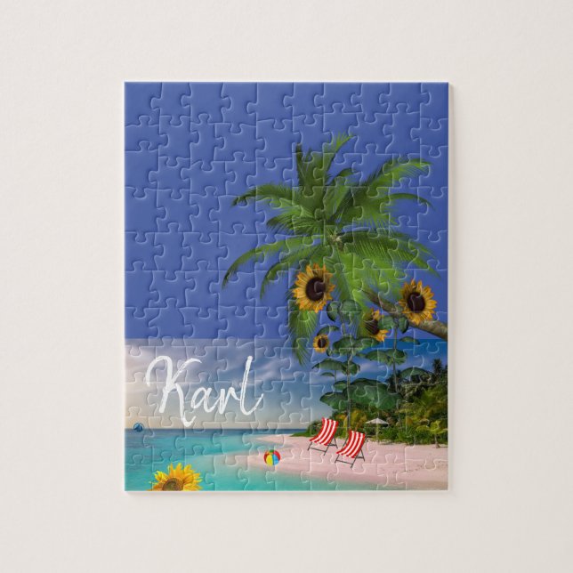 Solros Beach Puzzles Pussel (Vertikal)