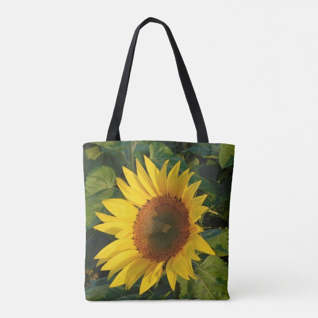Solros Beauty Tote Bag Tygkasse (Baksida)