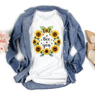 Solros Bin Bik Du Söt Trendig Inspirerande T Shirt