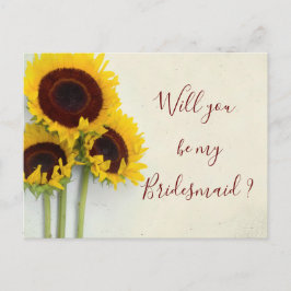 Solros blir min inbjudan till Bridesmaid