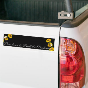 Solros Blommigt Dove Bumper Sticker Bildekal