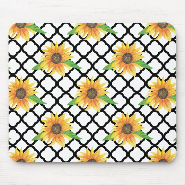 Solros Blommigt Musmatta (Framsidan)