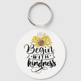 Solros | Börjar med känslolöshet Nyckelring