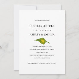 Solros Bouquet Bröllop White Par Shower Inbjudningar