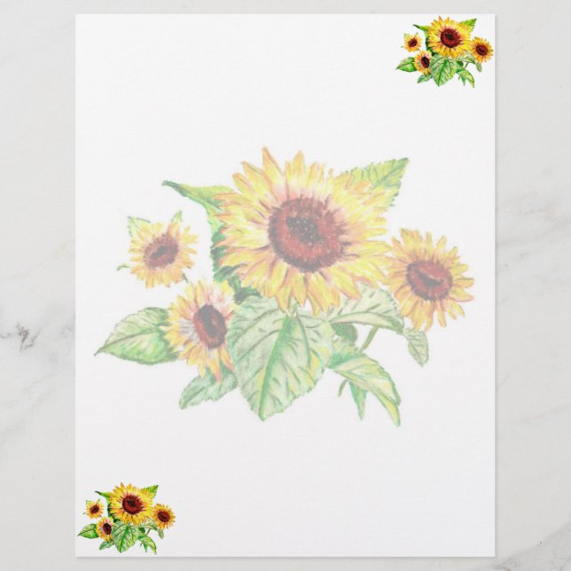 Solros Bouquet Letterhead (Framsida)