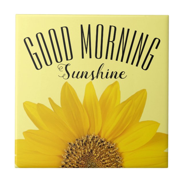 Solros Bra Morgon Sunshine Kakelplatta (Framsidan)