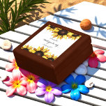 Solros Bridesmaid Frieri Bröllop Minnesask<br><div class="desc">Solros Bröllop Gift Box med Will you be my bridesaid title,  namn,  date and Watercolor Blommigt Solros Art. Fler produkter finns i samlingen nedan.</div>