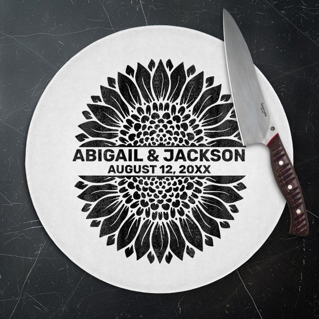 Solros Bröllop Anpassat Namn & Datum (Skapare uppladdad)