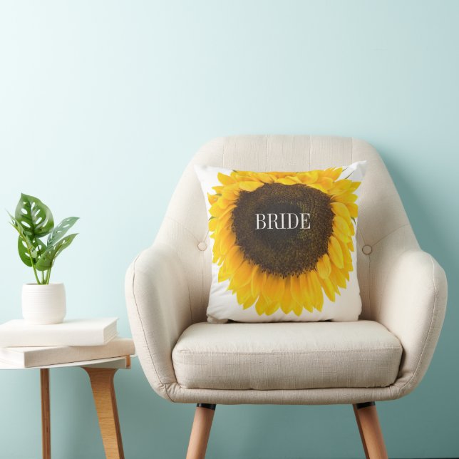 Solros Bröllop Bride Pillow Kudde (Stol)