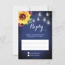 Solros Burgundy Burk Ljus Blommigt Navy Bröllop