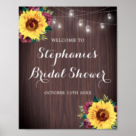 Solros Burgundy Ro Burk Wood Möhippa Poster
